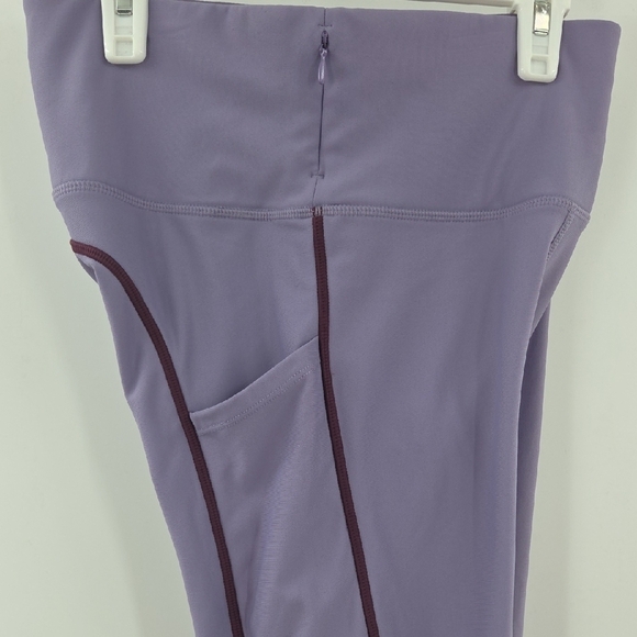 Fabletics Purple Leggings with Dark Purple Trim - Picture 15 of 16
